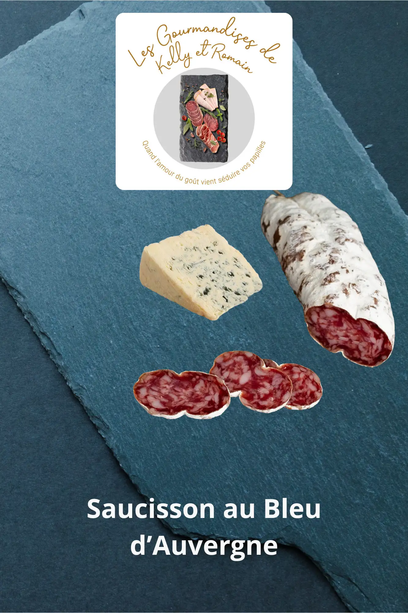 Saucisson au Bleu d'Auvergne ~170g